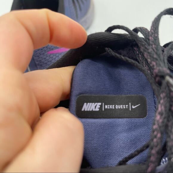 Nike, Quest Running Shoes. Size 7.5, Purple and Blue. In good used condition! - Picture 9 of 9